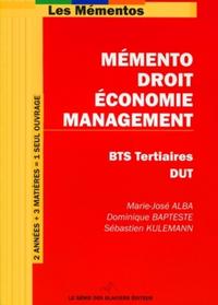 MEMENTO DROIT-ECONOMIE-MANAGEMENT