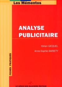 ANALYSE PUBLICITAIRE