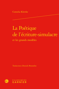 La Poétique de l'écriture-simulacre