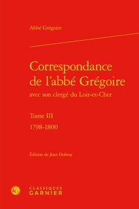 Correspondance de l'abbé Grégoire