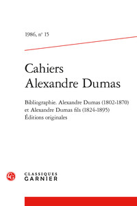 Cahiers Alexandre Dumas