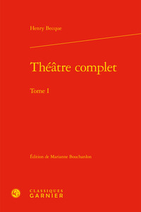 Théâtre complet