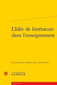 L'Idée de littérature dans l'enseignement