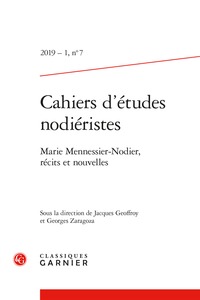 Cahiers d'études nodiéristes