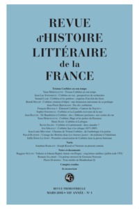 Revue d'Histoire littéraire de la France