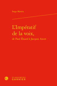 L'Impératif de la voix,