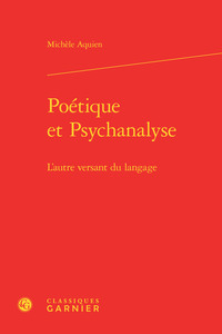 Poétique et Psychanalyse