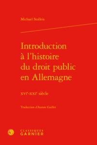 Introduction à l'histoire du droit public en Allemagne