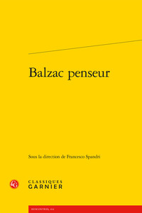 Balzac penseur