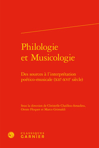 Philologie et Musicologie