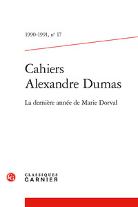 Cahiers Alexandre Dumas