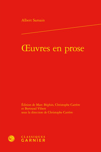 oeuvres en prose