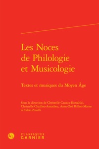 Les Noces de Philologie et Musicologie