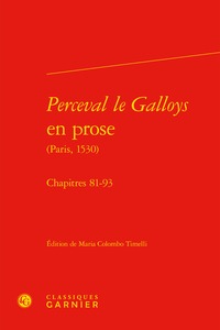 Perceval le Galloys en prose