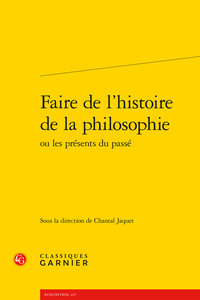 Faire de l'histoire de la philosophie