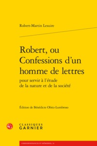 Robert, ou Confessions d'un homme de lettres