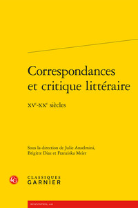 Correspondances et critique littéraire