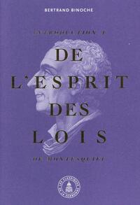 INTRODUCTION A DE L'ESPRIT DES LOIS DE MONTESQUIEU