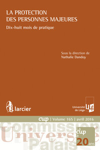 La protection des personnes majeures