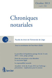 Chroniques notariales