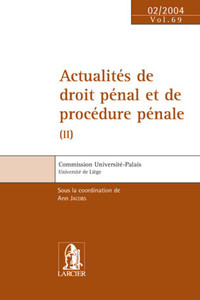 ACTUALITES DE DROIT PENAL ET DE