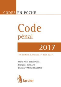 Code en poche - Code pénal 2017