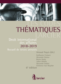 Code thématique - Droit international des affaires 2018-2019