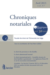 Chroniques notariales