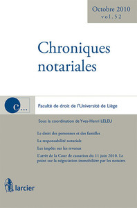 Chroniques notariales