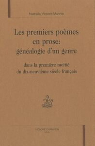 Les premiers poèmes en prose, généalogie d'un genre