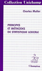 Principes et méthodes de statistique lexicale