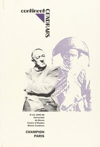Continent Cendrars, n° 10 - 1995/1996