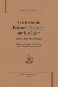 Les écrits de Benjamin Constant sur la religion