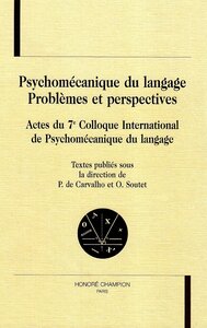 Psychomécanique du langage - problèmes et perspectives