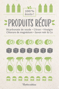 Produits récup' : bicarbonate de soude, citron, vinaigre, chlorure de magnésium, savon noir & Co