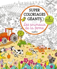 SUPER COLORIAGES GEANTS LES ANIMAUX DE LA FERME - 2 POSTERS A COLORIER