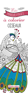 Mes marque-pages à colorier : plumes
