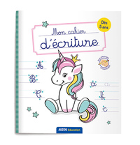MON CAHIER D'ECRITURE - LICORNES