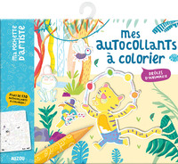 MA POCHETTE D'ARTISTE - MES AUTOCOLLANTS À COLORIER - DRÔLES D'ANIMAUX