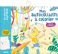 Mes autocollants à colorier - Drôles d'animaux