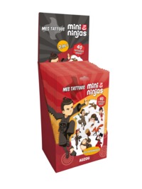 PLV PLEINE DE TABLE TATTOOS MINI NINJAS (10 EX)