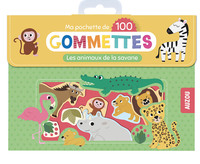 MA POCHETTE DE 100 GOMMETTES  - LES ANIMAUX DE LA SAVANE