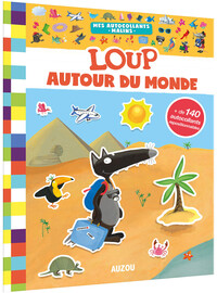 MES AUTOCOLLANTS MALINS - LOUP AUTOUR DU MONDE