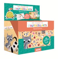 PLV PLEINE DE TABLE POCHETTE AUTOCOLLANTS ANIMAUX (20 EX)