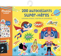 200 AUTOCOLLANTS SUPER-HEROS NED - MA POCHETTE D'ARTISTE