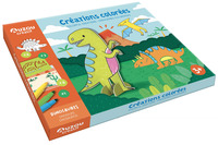 MON COFFRET D'ARTISTE - CREATIONS COLOREES - DINOSAURES