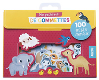 Ma pochette 100 gomettes bébés animaux