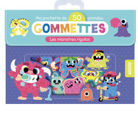 MA POCHETTE DE 50 GRANDES GOMMETTES - LES MONSTRES RIGOLOS