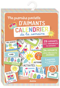 MA PREMIERE POCHETTE D'AIMANTS CALENDRIER DE LA SEMAINE