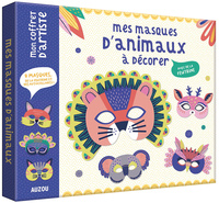 MON COFFRET D'ARTISTE - MES MASQUES D'ANIMAUX A DECORER